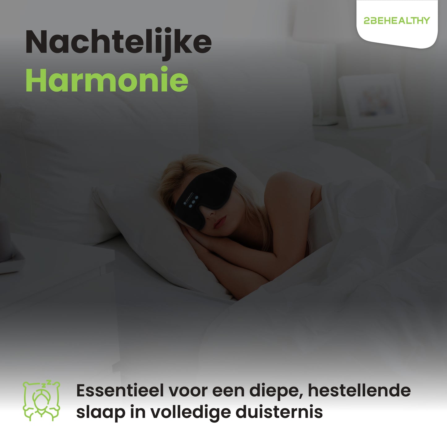 2BEHEALTHY 3D Slaapmasker met Bluetooth voor vrouwen & mannen