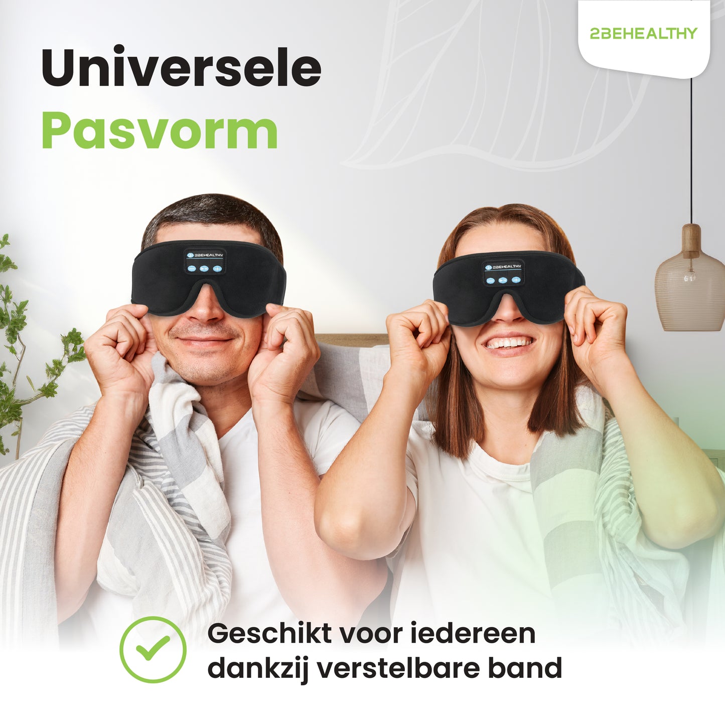 2BEHEALTHY 3D Slaapmasker met Bluetooth voor vrouwen & mannen