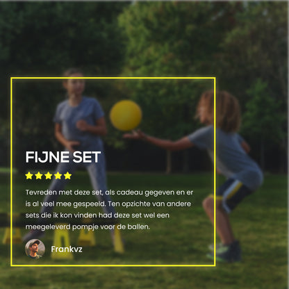 2BEHOME® Roundnet set - Ook voor Spikeball & Roundball - Oranje