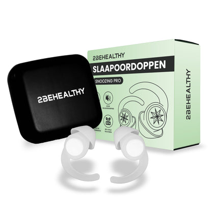 2BEHEALTHY® Slaapoordoppen - 2 Paar (M&L) - Festival oordopjes - Wit